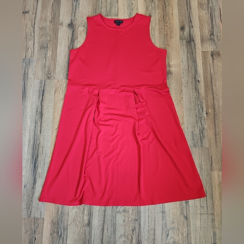 J.Jill Wearever Womans Red Dress Size Small Petite